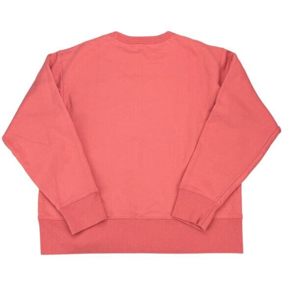 ACNE STUDIOS Fairview Face Sweatshirt Fleece Lined Salmon Pink Unisex Size Large - Picture 7 of 7